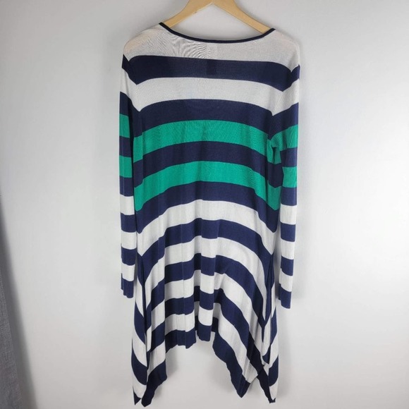 Tommy Bahama Flared Tunic Sweater Long Sleeve Striped Size L - Picture 5 of 5
